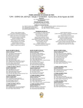 TJPA - Diário da Justiça - Edição nº 8148-2025