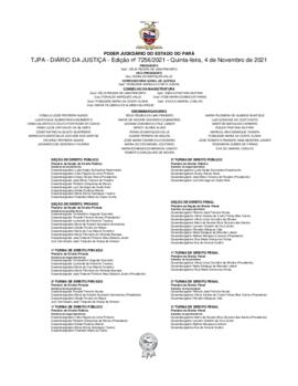 TJPA - Diário da Justiça - Edição nº 7256-2021