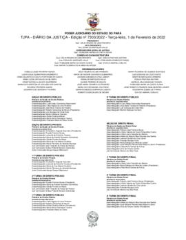 TJPA - Diário da Justiça - Edição nº 7303-2022