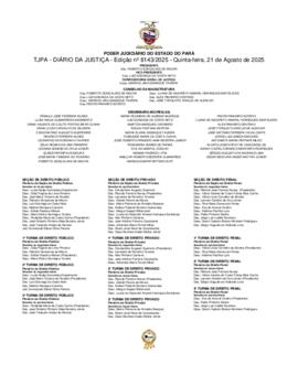 TJPA - Diário da Justiça - Edição nº 8143-2025