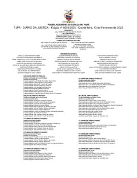 TJPA - Diário da Justiça - Edição nº 8018-2025