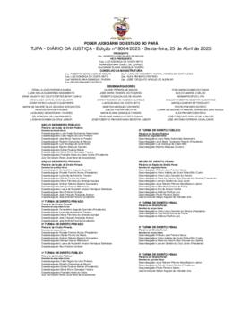 TJPA - Diário da Justiça - Edição nº 8064-2025