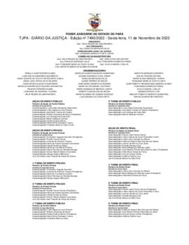 TJPA - Diário da Justiça - Edição nº 7490-2022