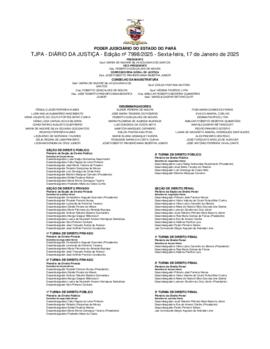 TJPA - Diário da Justiça - Edição nº 7998-2025