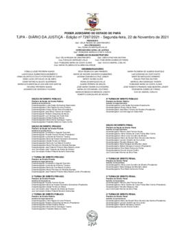 TJPA - Diário da Justiça - Edição nº 7267-2021
