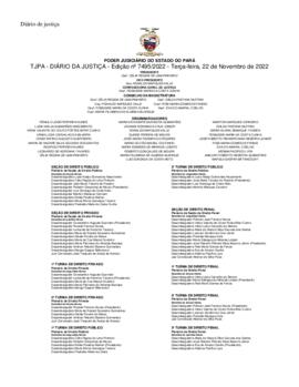 TJPA - Diário da Justiça - Edição nº 7495-2022