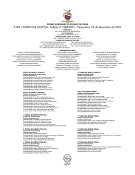 TJPA - Diário da Justiça - Edição nº 7268-2021