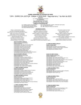 TJPA - Diário da Justiça - Edição nº 8052-2025