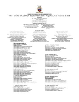 TJPA - Diário da Justiça - Edição nº 8011-2025