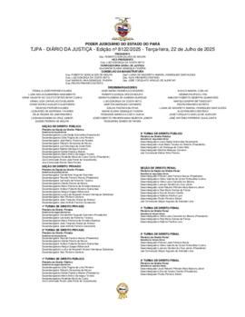 TJPA - Diário da Justiça - Edição nº 8122-2025