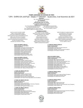 TJPA - Diário da Justiça - Edição nº 7255-2021
