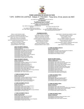 TJPA - Diário da Justiça - Edição nº 7755-2024