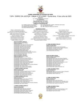 TJPA - Diário da Justiça - Edição nº 8114-2025