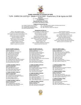 TJPA - Diário da Justiça - Edição nº 8142-2025