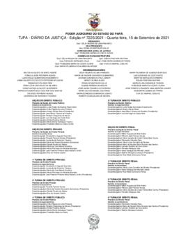 TJPA - Diário da Justiça - Edição nº 7225-2021