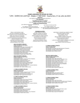 TJPA - Diário da Justiça - Edição nº 7887-2024