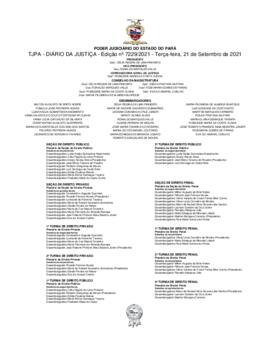TJPA - Diário da Justiça - Edição nº 7229-2021